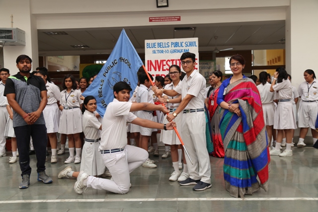 HONING LEADERSHIP SKILLS: INVESTITURE CEREMONY  AT Brahm Dutt Blue Bells Public School , SECTOR 10, GURUGRAM
